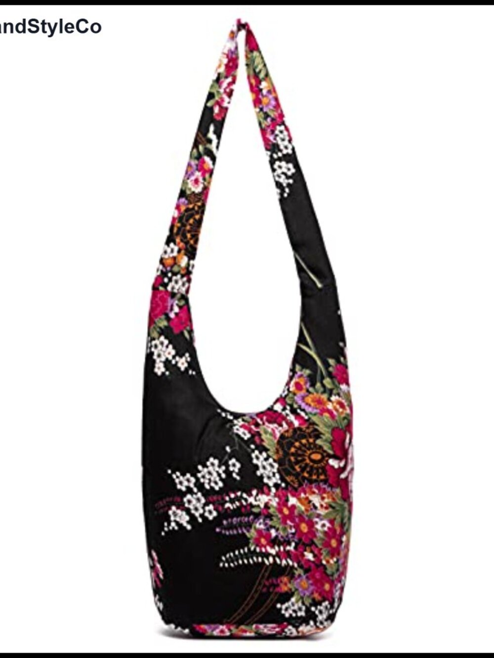 Canvas Hippie Hobo Crossbody Bag with Boho Animal Print, Large Tote